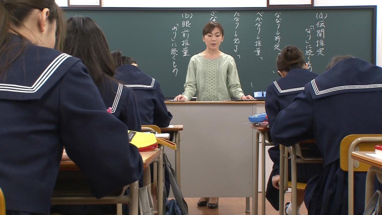 Japanese classroom handjob fan images