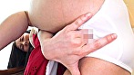 パンチラ好きな人もきっと満足！ パンツに開けた穴から指入れGスポットオナニー サンプル画像12