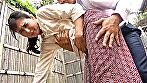 昭和猥褻官能ドラマ 息子の担任の先生にモンペを降ろされ無理やりバックで･･･ 淫らな五十路妻は近所の男を連れ込み自ら咥えて･･･