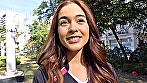 ハンガリーで見つけた超絶巨乳美女は現役バレー選手！夜のコートでも必死に玉に喰らいつく！日本人との初セックスをそのままAV発売！ サンプル画像1