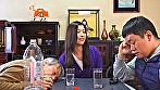コタツ特化アングルNTR人妻！ コタツの中！旦那が居るのにマ〇コを弄りまくりビチャビチャに興奮させて愛液糸引き！寝取られSEX4時間2