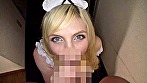 コスプレ好きのFカップ白人留学生が日本人チ●ポに出会った！ 性進国ニッポンでブロンド娘が大和チ●ポにイカされまくる！！ サンプル画像1