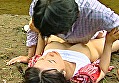 小さい服を着た 真夏の性的いたずら 画像30