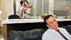 中出し直後の賢者タイムに男潮噴くまで抜きにくる部長の奥さんと秘密の種絞り性交 翔田千里