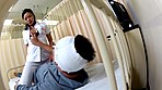 「看護師の透けパン尻をオカズに隠れせんずりしていたら 勃起汁まみれチ○ポを見られ怒られるかと思ったらヤられた」VOL.1 サンプル画像17