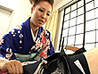 おしゃれな和服で淫語手コキ四十八手 サンプル画像21