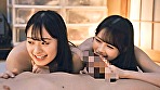 シーン8：レズ性癖のある再婚相手の連れ子と川の字で雑魚寝していると隣からぴちゃぴちゃと水音が･･･ふと見てみるとレズに及んでいる美人姉妹が！思わずフル勃起してしまい、挙句見ていたのがバレると美人姉妹は微笑みながらオヤジチコにむしゃぶりついた！ 花守夏歩／小日向める