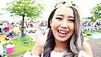 2度見しちゃうほど可愛い野外フェスに夢中な金髪黒ギャル 亜美ちゃん 19才 サンプル画像1