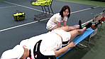女達は勃起チ●ポに気付いていた？ ハミチンテニス サンプル画像7