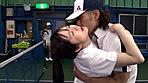 女達は勃起チ●ポに気付いていた？ ハミチンテニス サンプル画像20