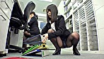 ダメダメ、イクイク！先輩ごめんなさい！！ ドジっ娘新人OLのビンカン黒パンスト尻。 生田みく サンプル画像4