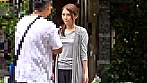 超S級美人妻杏さんを買い物帰りにナンパ！からの繁華街のド真ん中で車内フェラ - Image 1