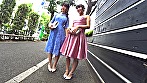 結婚式帰りの女子を騙してハメ撮り！絶賛婚活中の癒やし系美人が羞恥に震えながらEカップ美乳をポロリ♪大量潮吹きシャワーと精液注入で子孫繁栄シアワセ祈願ww サンプル画像2