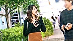 喉奥蹂躙！！涙目イラマ！！欲求不満ドMカフェ店員がイラマ唾液ダダ漏らしww サンプル画像1