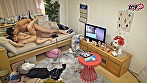 カップル盗撮 ビデオカメラの映像をテレビの大画面に映し、リアルタイムで抜き差しするいやらしい結合部を見ながらのハメ撮りSEX サンプル画像19