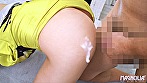 『美尻でデカ尻なアスリート女子限定！1cmだけ挿入ディルド空気イスに挑戦！』スレンダーな身体と美脚が眩しい体操部JDが挑戦☆フィット感が生々しいレオタード姿でガニ股耐久･･･快感に我慢できず潮吹きが止まらない！大量お漏らし絶頂♪【街角素人モニタリング♯ひびき♯20歳♯大学生】 - Image 10