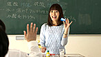 中学校教師 夫のために最初で最後のAV出演！？ 半年ぶりの性交渉で連続フェラチオ初体験 パンツに特大シミつけリトマス試験紙で愛液判定授業 元教え子（19）と禁断のナマSEX 原田未咲（仮名） 29歳 Fカップ サンプル画像7