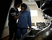 清掃中の熟女掃除婦さんを密着して口説いたらエロい事ができるのか？ サンプル画像20