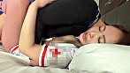 【コスプレ】【生中出し】 2 パイパン美乳なみなみちゃん（20） ナース×桃色パンストで着衣×えっち「中に･･･出して」狭膣すぎて2回連続ザーメン大量発射！！ サンプル画像15