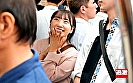 頑なに乳首を隠す巨乳女子の両手が感じてノーガードになるまでオイル揉みしまくれ！