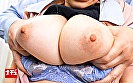 オフィス清掃中の眼鏡巨乳妻にぶっかけセクハラ 画像8