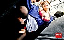 シーン6：パンスト穴あけ指入れ羞恥でねっとり膣内をほじられ本気汁が滴るほど感じまくる美脚女 6 人妻スケベOL
