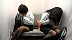 素人ナンパ OLさん達の性態レポート！同じ会社の女の子同士！友達の生々しい羞恥SEXを見て発情！？ サンプル画像3