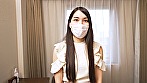 黒髪ロングのクール塩顔女子生中出し 素人初撮り！ サンプル画像1