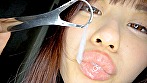 【個人撮影】笠木いちかの唾液ぶっかけ鼻舐め 画像7