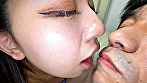 可愛い顔して口の中を支配するみれいちゃんがM男に濃厚キス サンプル
