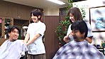 8人とチョメチョメ！床屋の奥さんも店員のコも噂以上のスキモノでした サンプル画像16