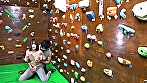 マンスジを喰い込ませながら壁を登るボルダリング女子はマ●コの締まりがとても良いハズなのでポコチンをねじ込んでみたい サンプル画像7
