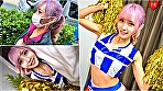 Hカップ巨乳スレンダー コンカフェ勤務の有名t●ct●kerプライベート中出しハメ撮り映像流出