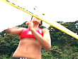 身長180cm あの高身長バレーボール選手 岡本渚のビーチバレー サンプル画像4