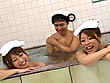 真田春香、南まりん、桃咲まなみがやって来る巨乳銭湯の番台になった！ サンプル画像20