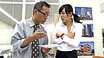巨乳女子社員 年末ノーブラ羞恥業務 サンプル画像8