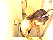 バニーガール洋式トイレ盗撮 サンプル画像21