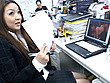 SOFT ON DEMAND本社ビル前で見つけたお嬢さん1日だけ女子社員になって体験入社してみませんか？ サンプル画像12