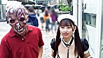 渋谷のハロウィンで見つけたパリピが挑戦！巨乳の彼女が何をされても我慢できれば100万円ノーリアクションゲーム！爆乳メイドちゃん