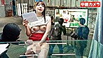 シーン3：マジックミラー号アナウンサー志望のインテリ女子大生限定 女子アナ実況チャレンジ屋外特設ビジョンに中継しながら潮吹きナマ放送 まみさん（23歳）