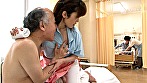 NOと言えない老人介護ヘルパーさん！おじいちゃんの愛撫にその気になってカラダを痙攣させて絶頂イキの中出しSEX