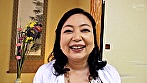 五十路の盛りのついた爆乳おばちゃんの初撮りAV出演の淫乱濃厚SEX！