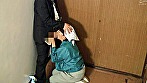 雑居ビル定点観測盗撮 掃除のおばさん×出入り業者の淫景 サンプル画像16