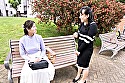 シーン14：真性レズビアン音羽が街で綺麗なおばさんをゲット！そのままウチにお濃厚レズセックスでイキ果てる！！