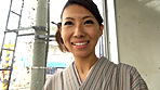 日常和装 キモノ美女とセックス 悠月舞 - Image 1