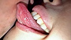 【個人撮影】横山夏希の肉厚舌ディープキス＆ツバ鼻吸い 画像4