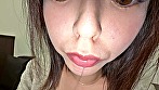 シーン6：【個人撮影】彩川ゆめ 舌ブラシで「汚舌苔」採取