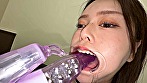シーン18：【個人撮影】彩川ゆめの喉チン触り＆開口器Wピース