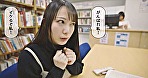 「あの人と付き合いたい･･･（心の声）」夜の図書館で静寂告白性交 弥生みづき