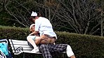 患者と青姦する美人ナースがいる某総合病院リハビリテーション病棟 サンプル画像8
